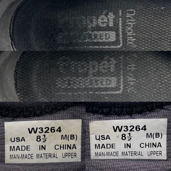 Propét Leona Mary Jane Gray Felt Fabric Flat Comfort Shoe W3264 8.5 - Picture 8 of 9